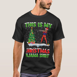 T-shirt C'Est Mon Pyjama Chemise De Noël Biathlon Noël