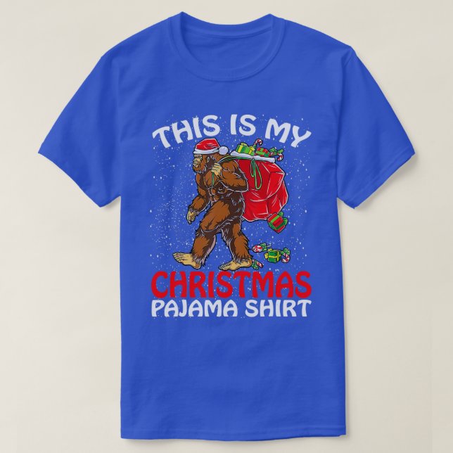 T-shirt C'Est Mon Pyjama De Noël Bigfoot Noël 1 (Design devant)