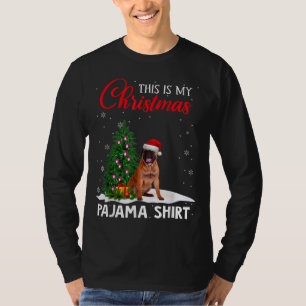 T-shirt C'Est Mon Pyjama De Noël Bullmastiff Chien De Noël