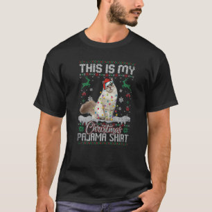T-shirt C'est mon pyjama de Noël Chat sibérien Xmas