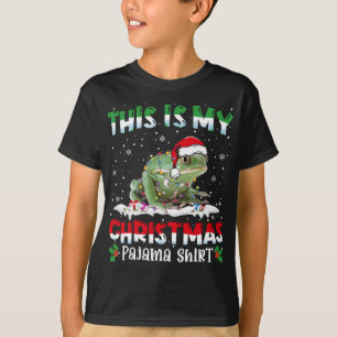 T-shirt C'Est Mon Pyjama De Noël Chemise Cute Frog Animal