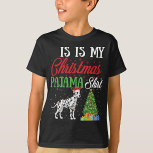 T-shirt C'Est Mon Pyjama De Noël Chien Amant Dalmatien Gi