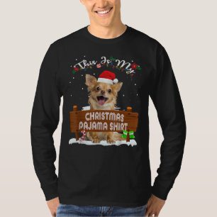 T-shirt C'Est Mon Pyjama De Noël Chihuahua Chien Maman Pap