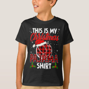 T-shirt C'Est Mon Pyjama De Noël Cute Père Noël Plaid Voll