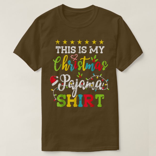 T-shirt C'Est Mon Pyjama De Noël Drôle Les Lumières De Noë (Design devant)