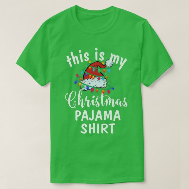 T-shirt C'Est Mon Pyjama De Noël Les Lumières De Noël (Design devant)