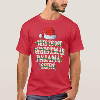 T-shirt C'Est Mon Pyjama De Noël Les Lumières Famille Ho