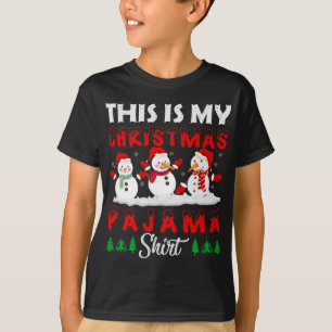 T-shirt C'Est Mon Pyjama De Noël Snowman