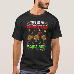 T-shirt C'est mon pyjama de Noël Xmas Chicken Squad