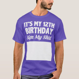 T-shirt C'est mon signe de 12ème anniversaire ma chemise