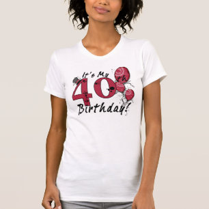 T-shirt C'est mon tee de célébration de grunge de 40 ans