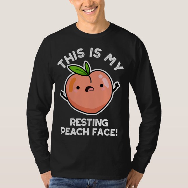 T-shirt C'Est Mon Visage De Paix Repose Drôle Fruit Pun Ca (Devant)