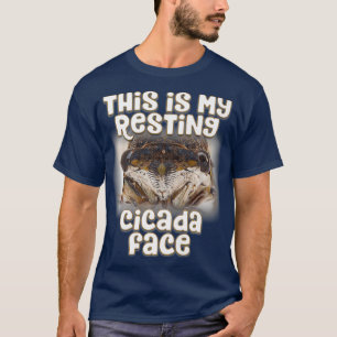 T-shirt C'est mon visage Repos Canada - Drôle Cicada