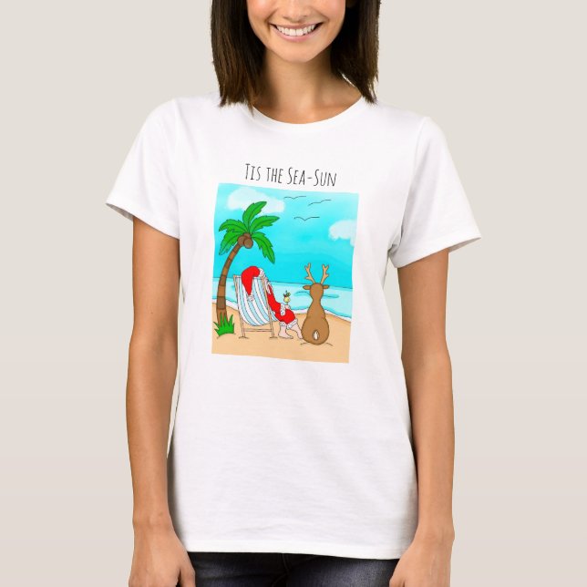 T-shirt C'est Noël Sea-Sun Snowbird (Devant)