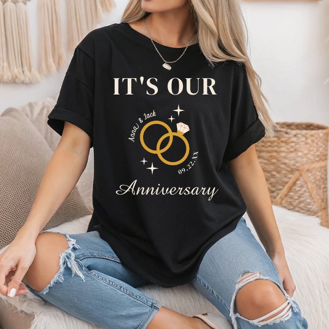 T-shirt C'est notre Anniversaire Vibes Couple Mariage Cade (Créateur téléchargé)