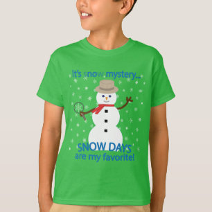 T-shirt C'est NOw Mystery Detective Snowman