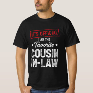 T-shirt C'est officiel, je suis le beau-cousin favori