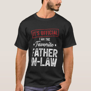 T-shirt C'est officiel Je suis le beau-père préféré