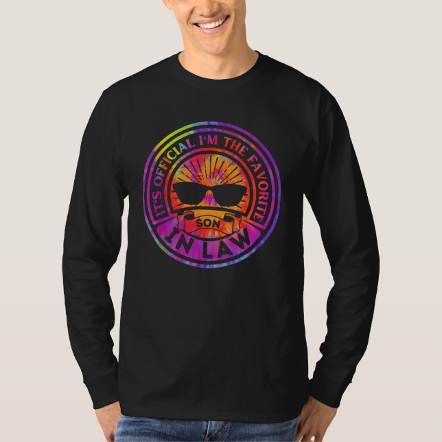 T-shirt C'est officiel Je suis le gendre favori (Devant)