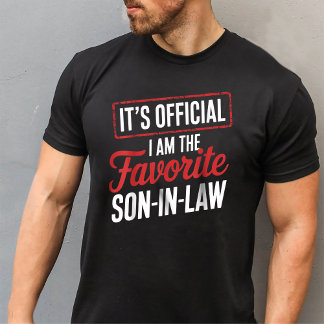 T-shirt C'est officiel Je suis le gendre favori