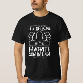 T-shirt C'est officiel Je suis le gendre préféré