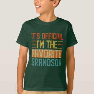 T-shirt C'est officiel Je suis le petit-fils favori