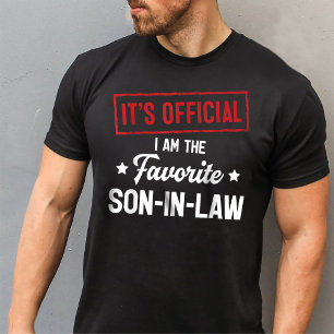 T-shirt C'est officiel, je suis les cadeaux de belle-fille
