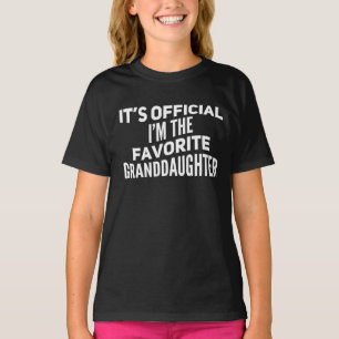 T-shirt C'est officiel que je suis la petite-fille préféré