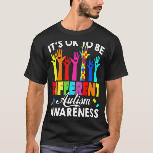 T-shirt C'est Ok D'être Différent Autism Awareness Main Pu