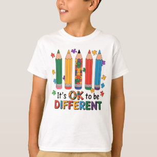 T-shirt C'est OK d'être Différent Professeur de Sensibilis