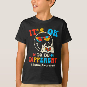 T-shirt C'Est Ok Pour Différents Autistes Super Sourire Fa