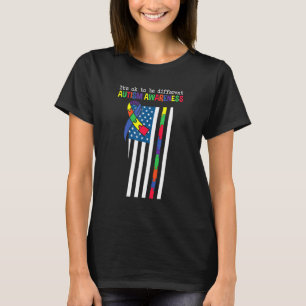 T-shirt C'est Ok Pour Être Différent Autism Awareness Usa