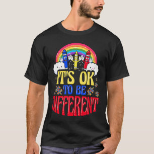 T-shirt C'est Ok Pour Être Différent Crayons de sensibil