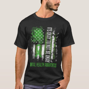 T-shirt C'est Okay Pour Ne Pas Être Okay Drapeau Américain