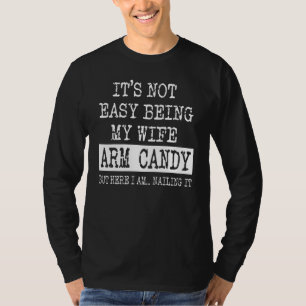 T-shirt C'est pas facile d'être le trophée de ma femme mai