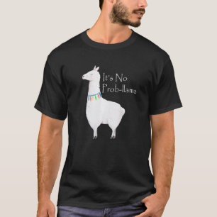 T-shirt C'est Pas Prob Lama Blague Animale Alpaga & Lam
