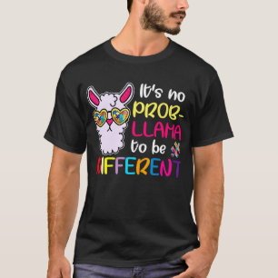 T-shirt C'est pas Prob lama d'être différent T Sensibilisa
