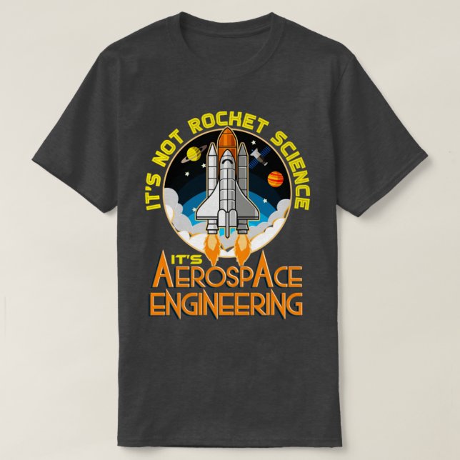 T-shirt C'est pas une science spatiale, c'est de l'ingénie (Design devant)