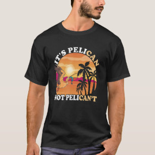 T-shirt C'est Pelican Sunset Tropical Bird Fish Catch Peli