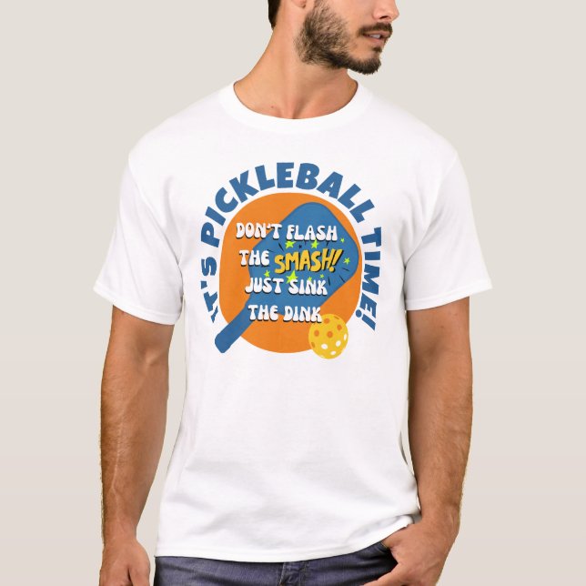 T-shirt C'EST PICKLEBALL TIME Fun Pickleball (Devant)