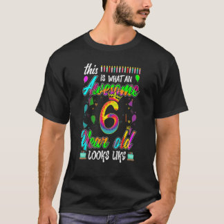 T-shirt C'Est Quoi Un Magnifique 6ème Anniversaire 6 Anniv