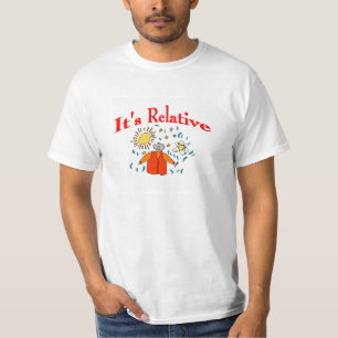 T-shirt C'est relatif, l'espace mathématique