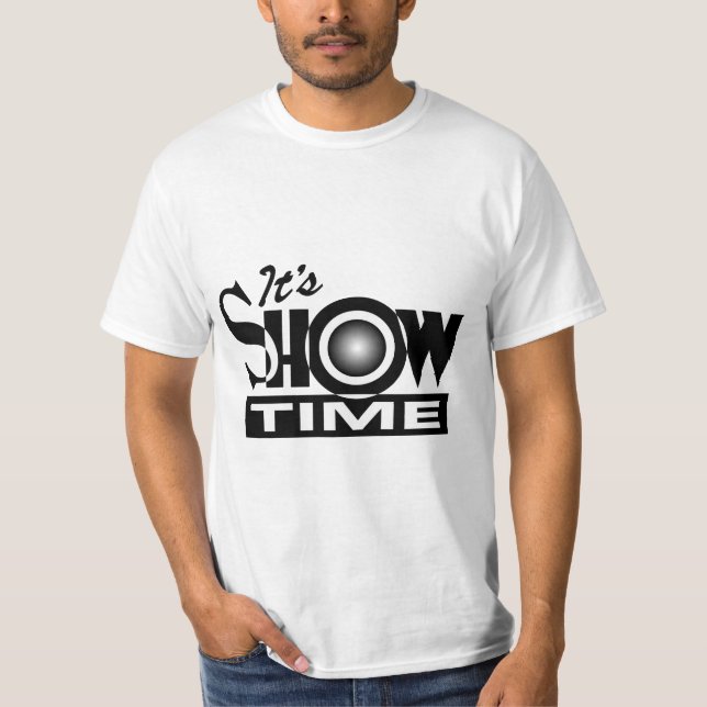T-shirt C'est Showtime - dire drôle américain d'humour (Devant)