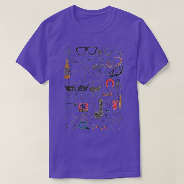 T-shirt C'Est Toujours Dans L'Icône Sunny Philadelphie Ico (Design devant)