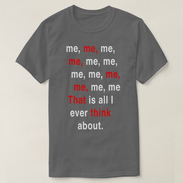T-SHIRT C'EST TOUT CE DONT JE PENSE. (Design devant)