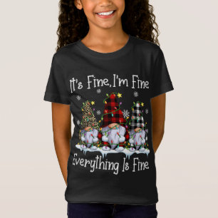T-Shirt C'est très bien Je suis fin Noël Lumières 1ère ann