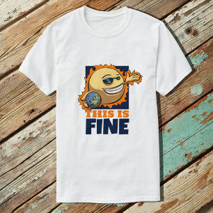 T-shirt C'Est Un Beau Réchauffement climatique Dessin Sur 