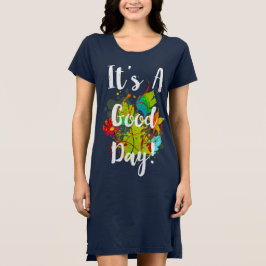 T-shirt C'est un bon jour Abstrait Floral