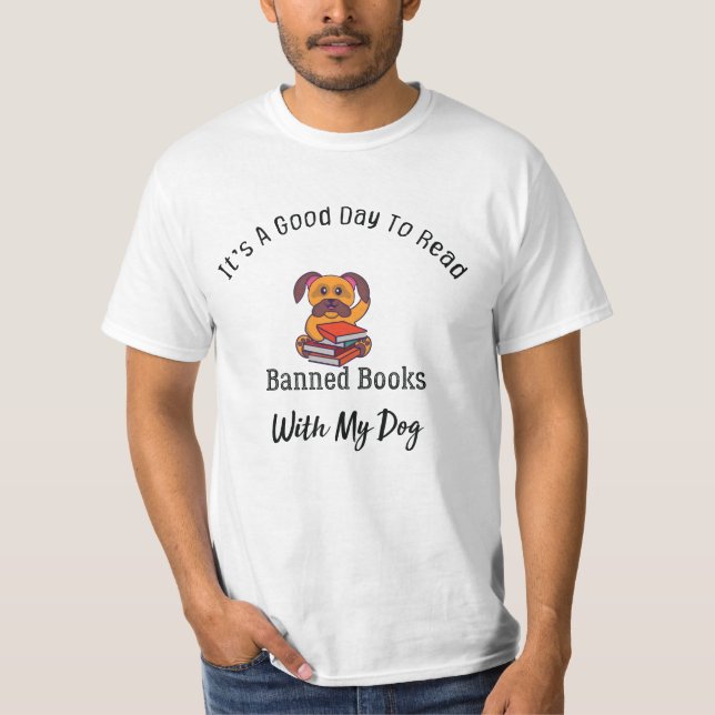 T-shirt C'est un bon jour pour lire des livres interdits,  (Devant)