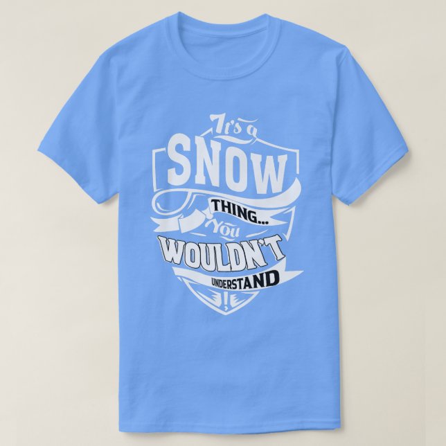 T-shirt C'est un cadeau de neige (Design devant)